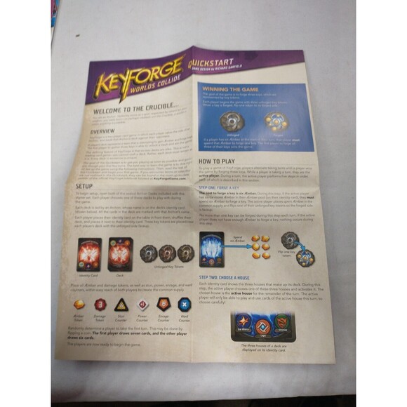 Keyforge Worlds Collide Starter Set Fantasy Flight Games - Picture 15 of 16